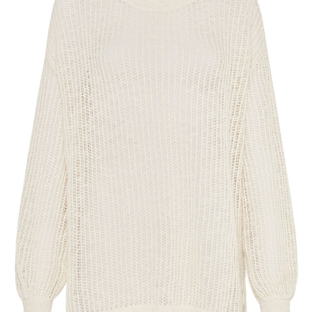 SPELL Willow Oversized Jumper BNWT lightweight cover-up sweater ivory knit FSOT - Picture 4 of 5